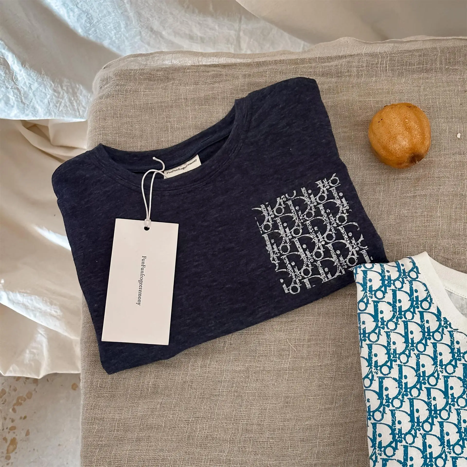 Sweet Boy's Printed T-Shirt Set with Letter Embroidery — feature 12