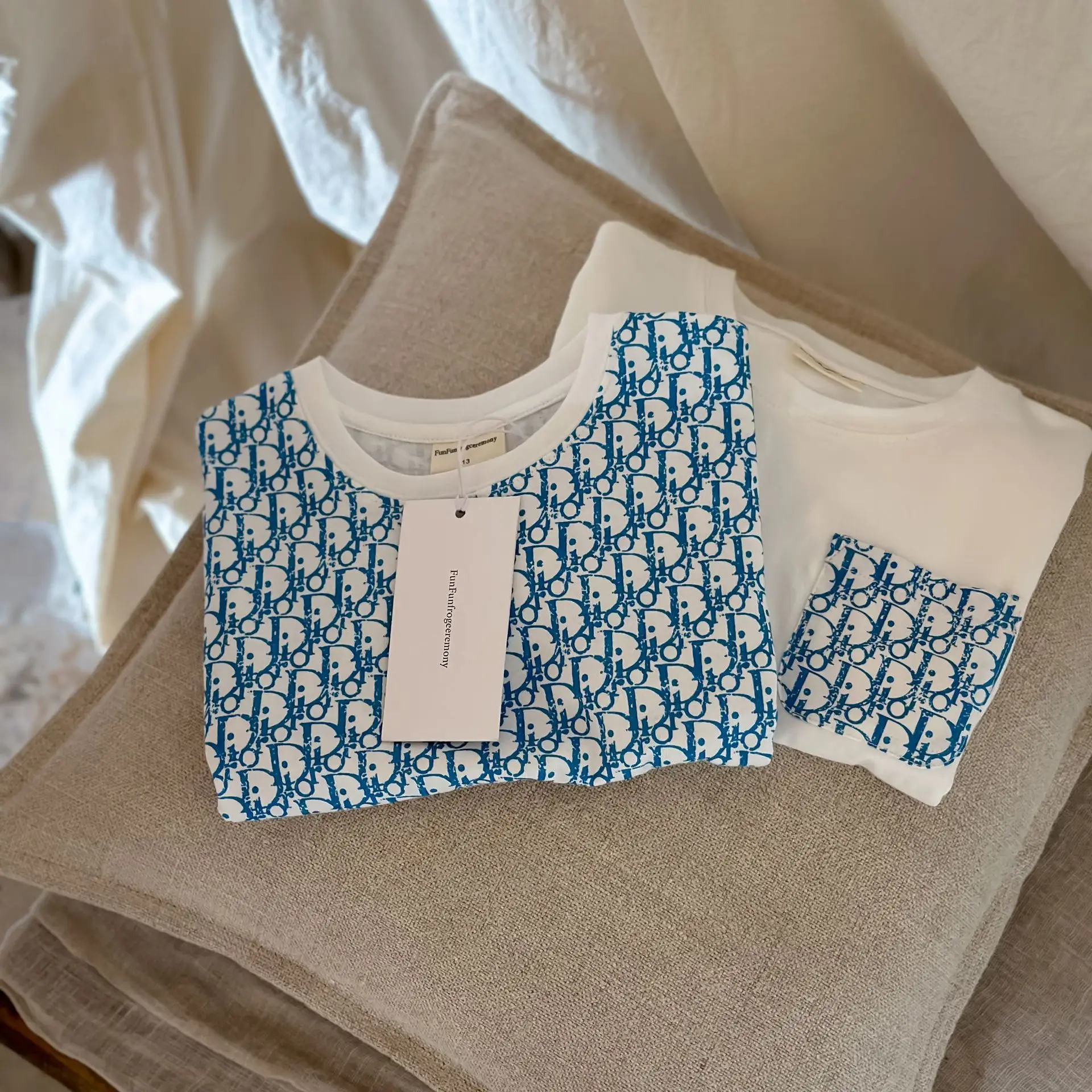 Sweet Boy's Printed T-Shirt Set with Letter Embroidery — feature 20
