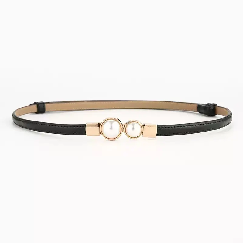 Women's Pearl Buckle Belt for Women's Suit Waist — feature 7