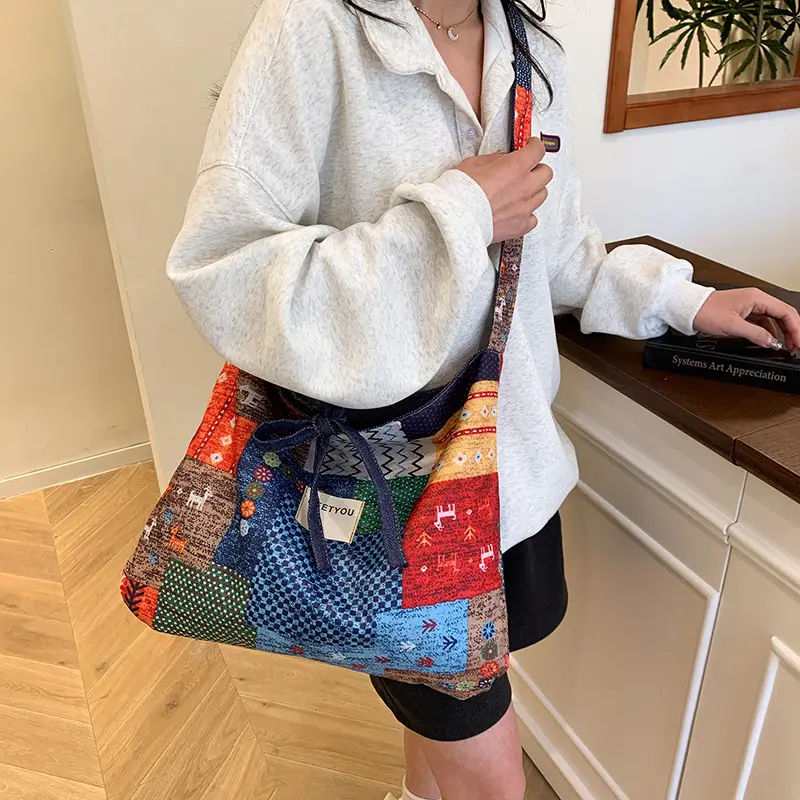 Double-sided Denim Underarm Bag 2025 New - Image 4