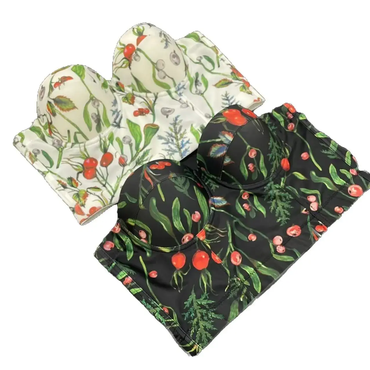 Cross-Border Printed Fishbone Bra Large Women - Image 7