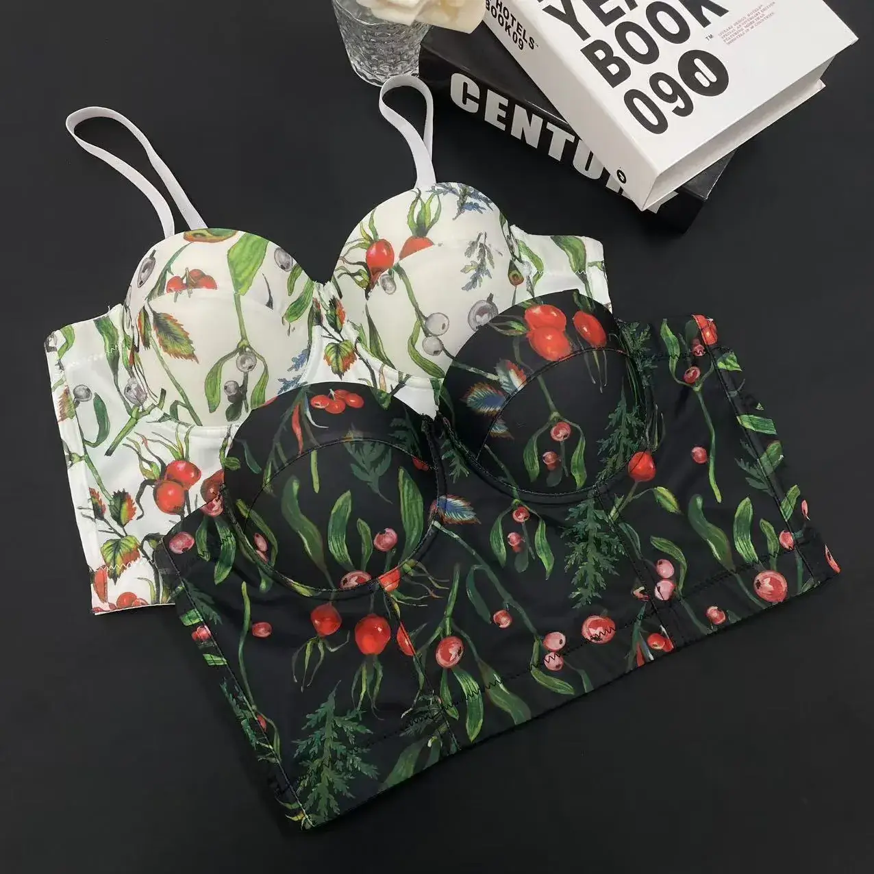 Cross-Border Printed Fishbone Bra Large Women — feature 1