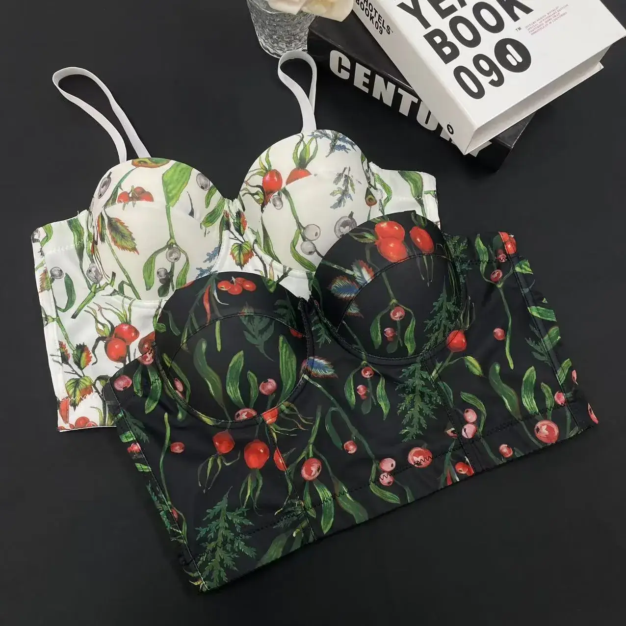 Cross-Border Printed Fishbone Bra Large Women — feature 11