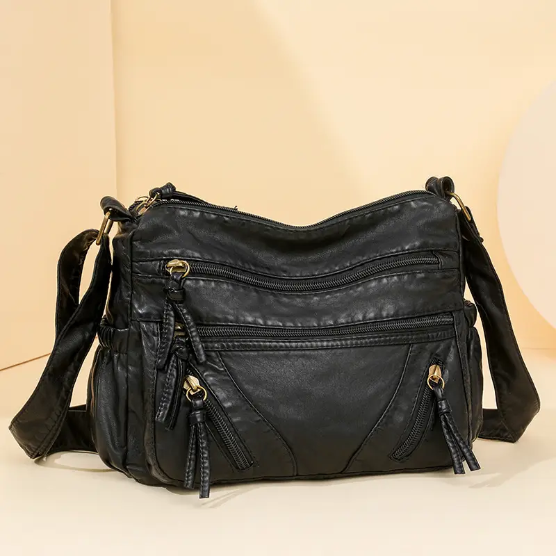 Women's Denim Crossbody Bag with Adjustable Strap - Image 6