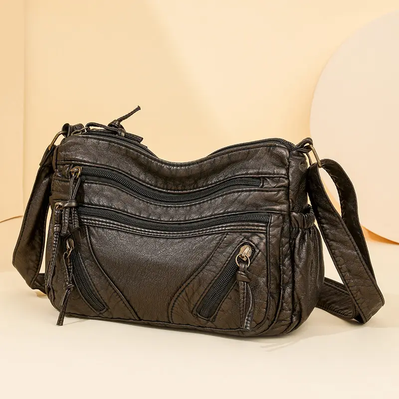 Women's Denim Crossbody Bag with Adjustable Strap - Image 7