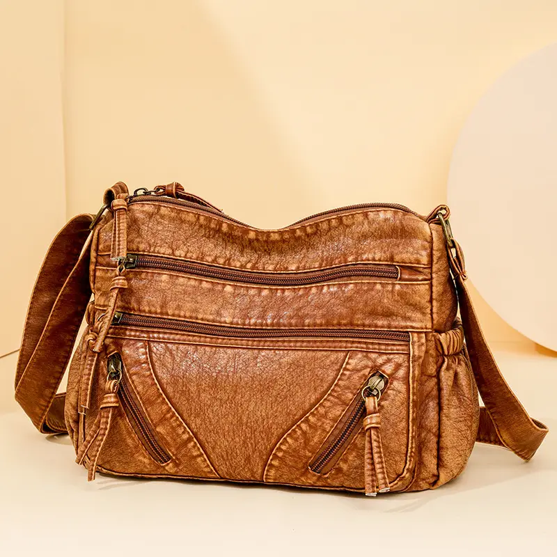 Women's Denim Crossbody Bag with Adjustable Strap - Image 8