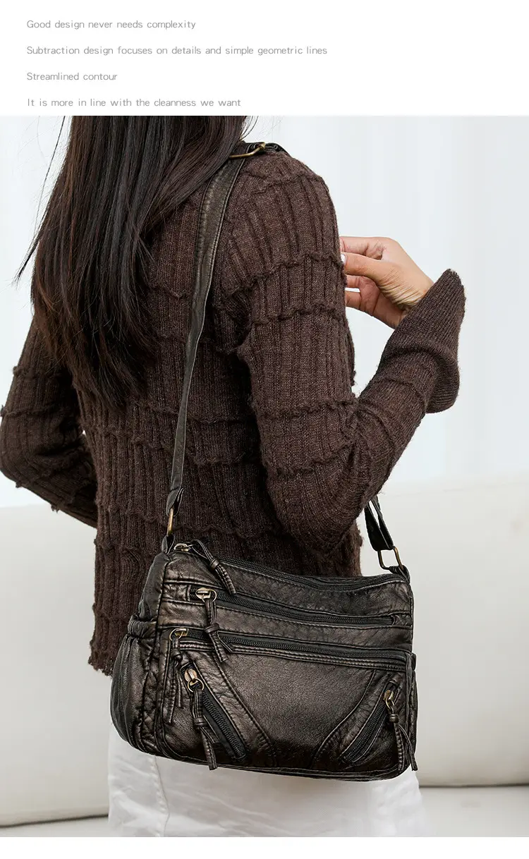 Women's Denim Crossbody Bag with Adjustable Strap — feature 19