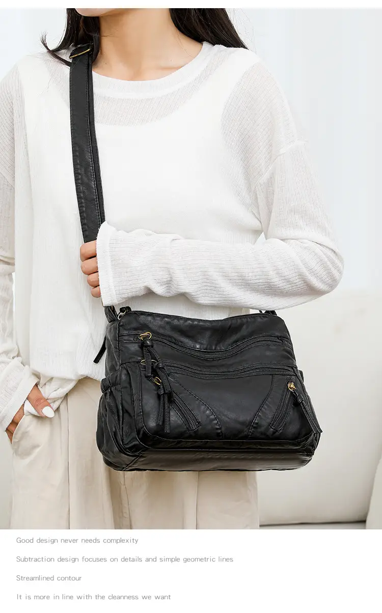 Women's Denim Crossbody Bag with Adjustable Strap — feature 22