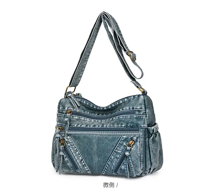 Women's Denim Crossbody Bag with Adjustable Strap — feature 28