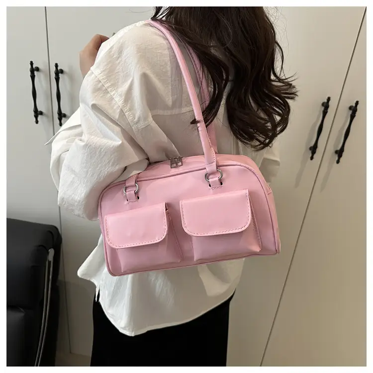 Western Style Shoulder Bag Orange Double Pocket 2025 — feature 15