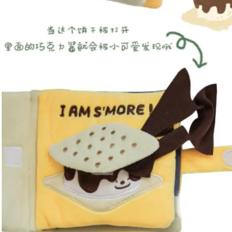 Ins South Korea Dog Toy Book Pet Toy Leak Food Smell Sound Cloth Book Dog Hidden Food Book — feature 4