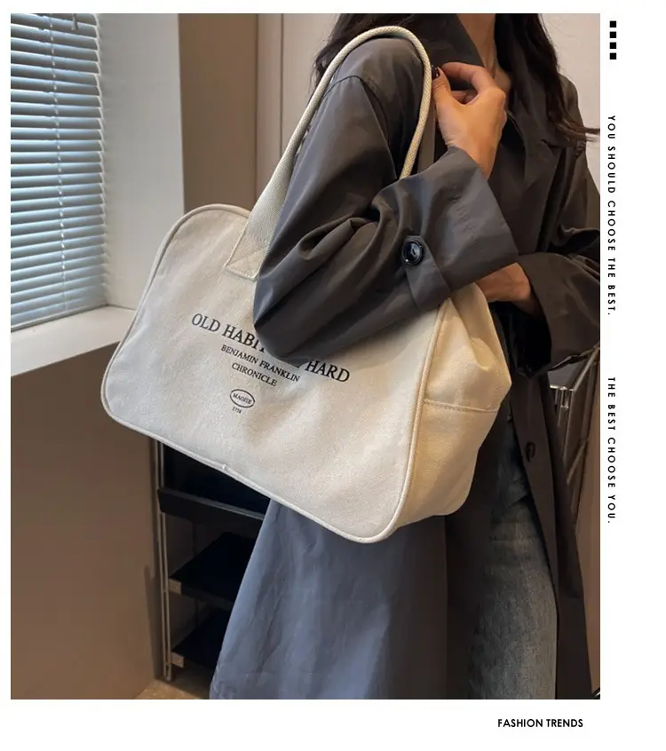 Retro Boston Canvas Travel Bag Women 2025 — feature 1