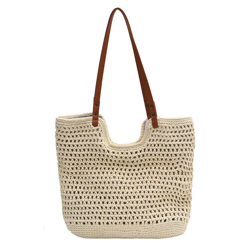 Women's Straw Woven Shoulder Bag Lazy Style Handheld - Image 7