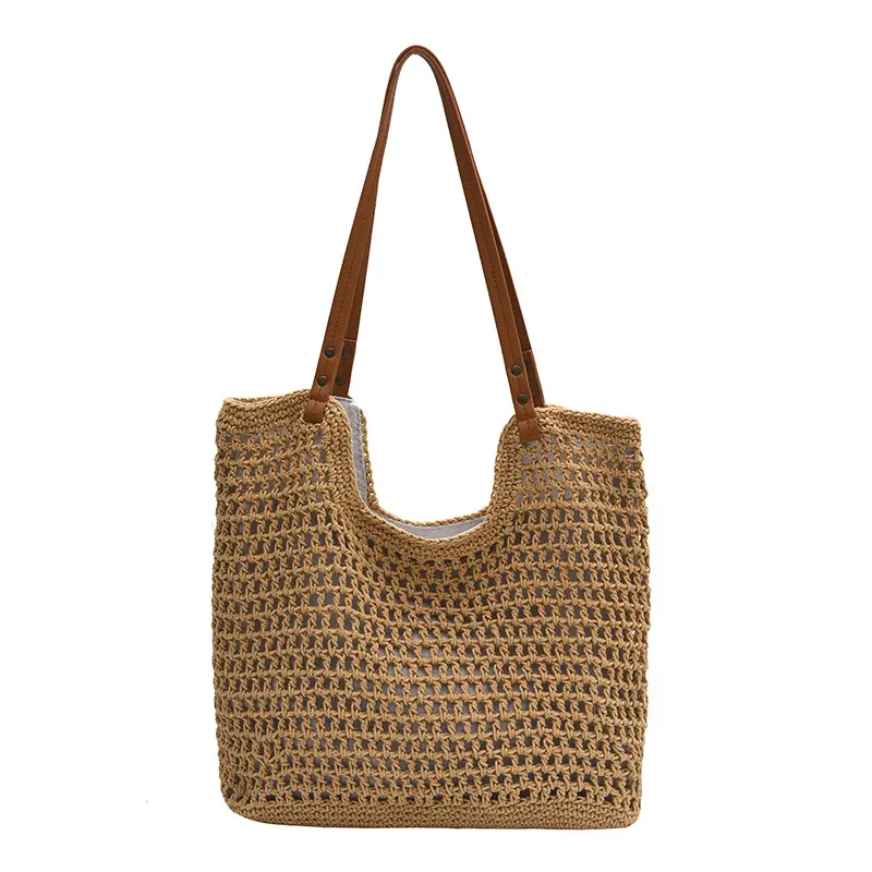 Women's Straw Woven Shoulder Bag Lazy Style Handheld - Image 2