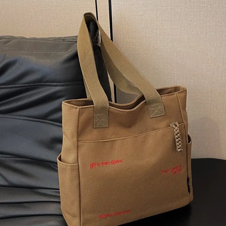 Women Canvas Shoulder Bag Large Capacity 2025 Spring Summer — feature 24