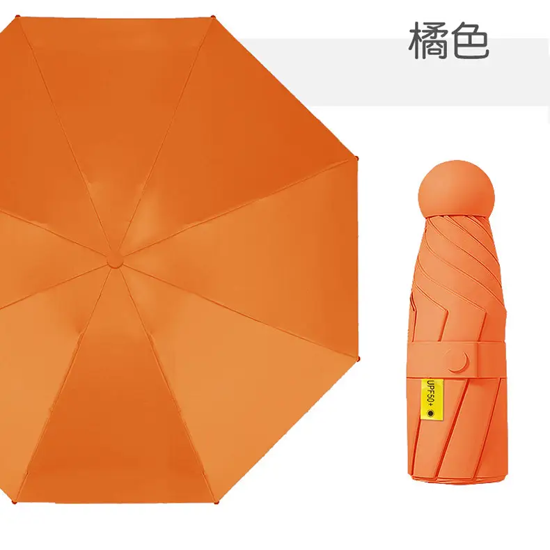 Mini Sunshade Umbrella 50% Fold Black Glue — feature 14