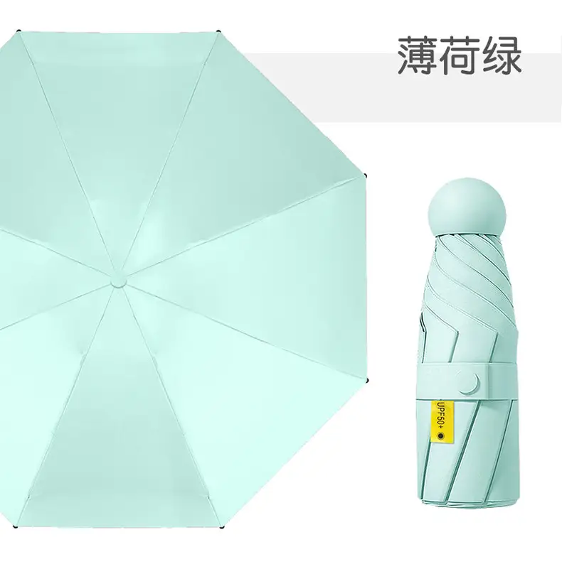 Mini Sunshade Umbrella 50% Fold Black Glue — feature 16