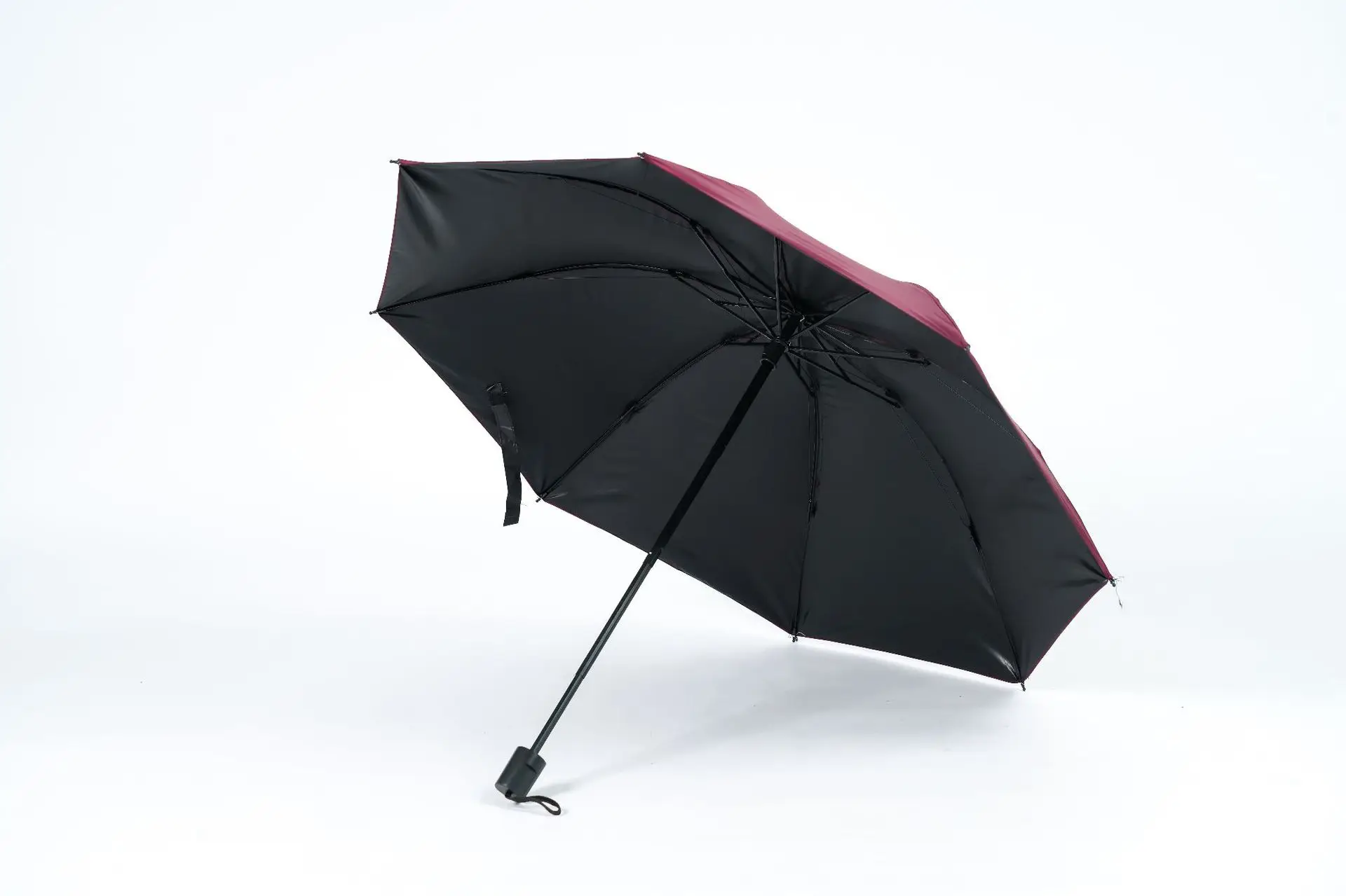 Mini Sunshade Umbrella 50% Fold Black Glue