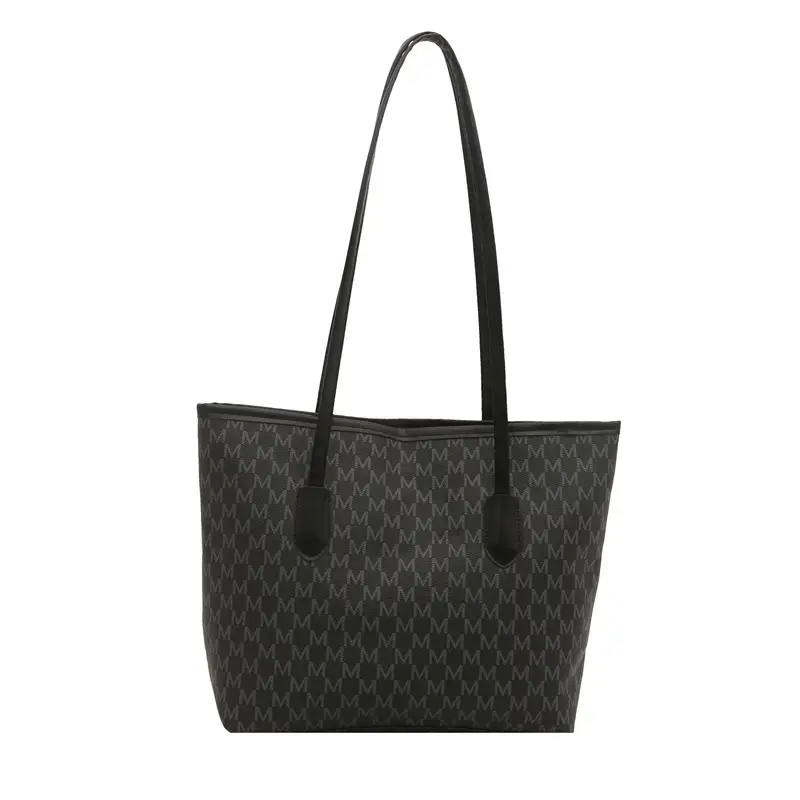 Women's 2025 Letter Textured Shoulder Bag Large Capacity - Image 13