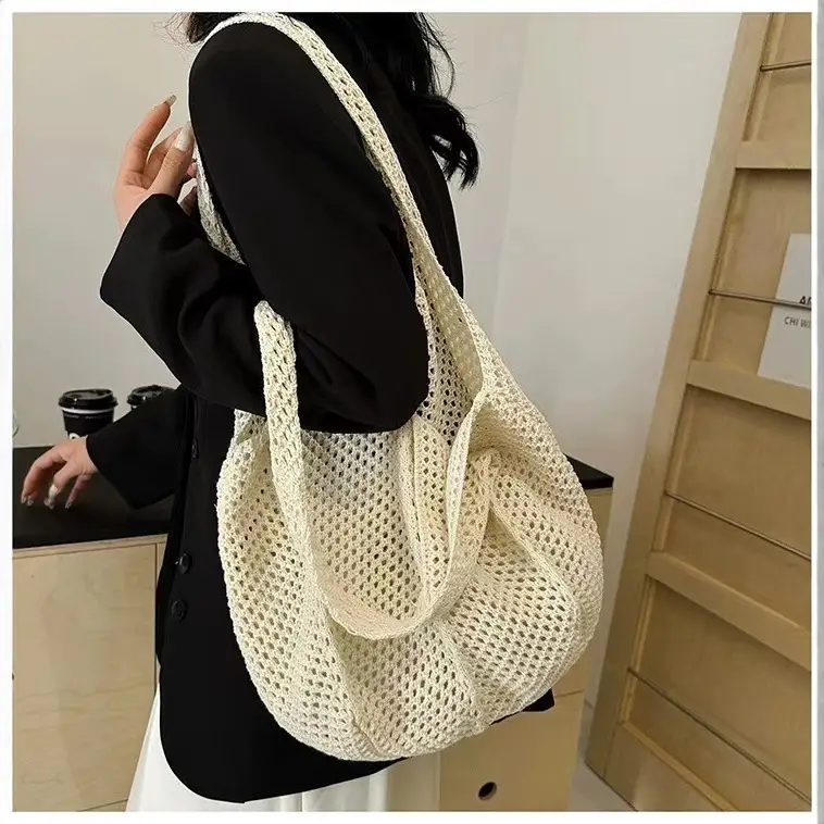 Women's Mesh Shoulder Bag Summer Travel Lightweight Portable - Image 5