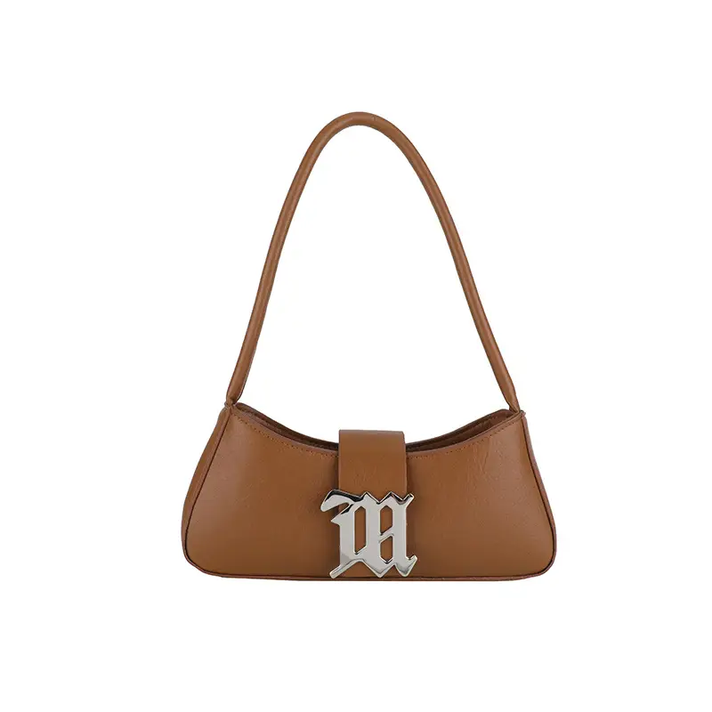 White Gold Logo Shoulder Bag for Women Spring 2025 - Image 9