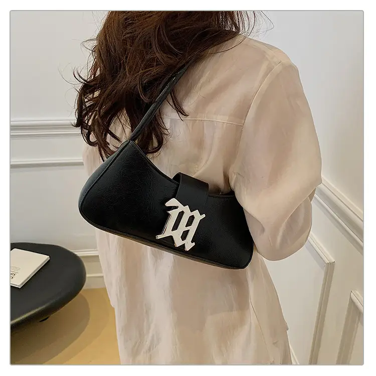 White Gold Logo Shoulder Bag for Women Spring 2025 — feature 11