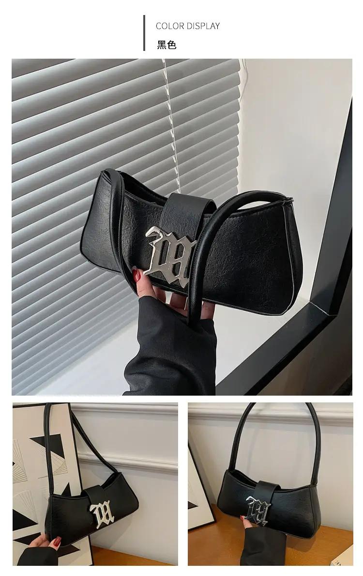 White Gold Logo Shoulder Bag for Women Spring 2025 — feature 20