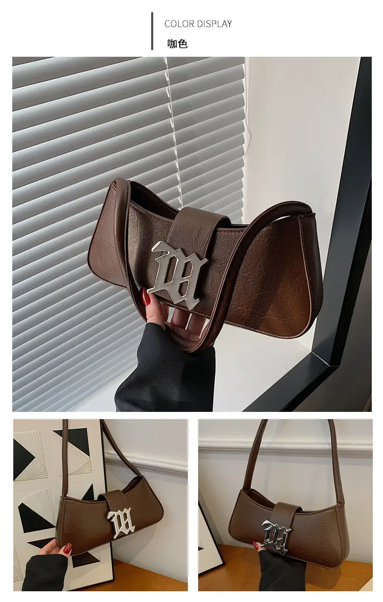 White Gold Logo Shoulder Bag for Women Spring 2025 — feature 22