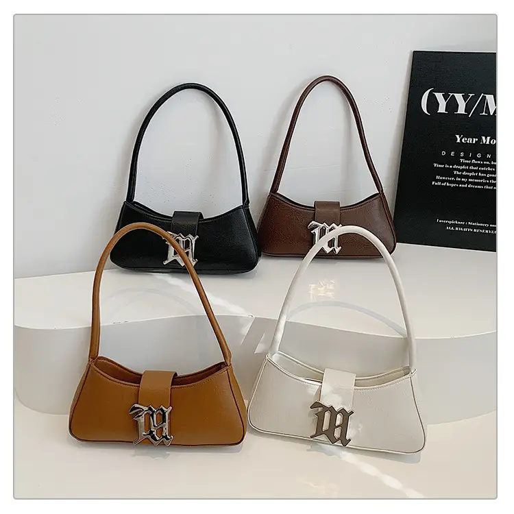 White Gold Logo Shoulder Bag for Women Spring 2025 — feature 23