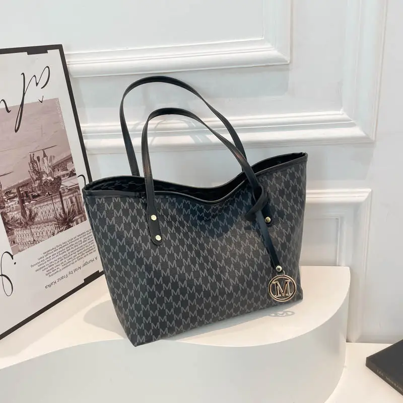Pink Monogram Tote Bag for Women with Pink Strap - Image 6