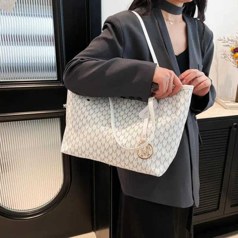 Pink Monogram Tote Bag for Women with Pink Strap — feature 23