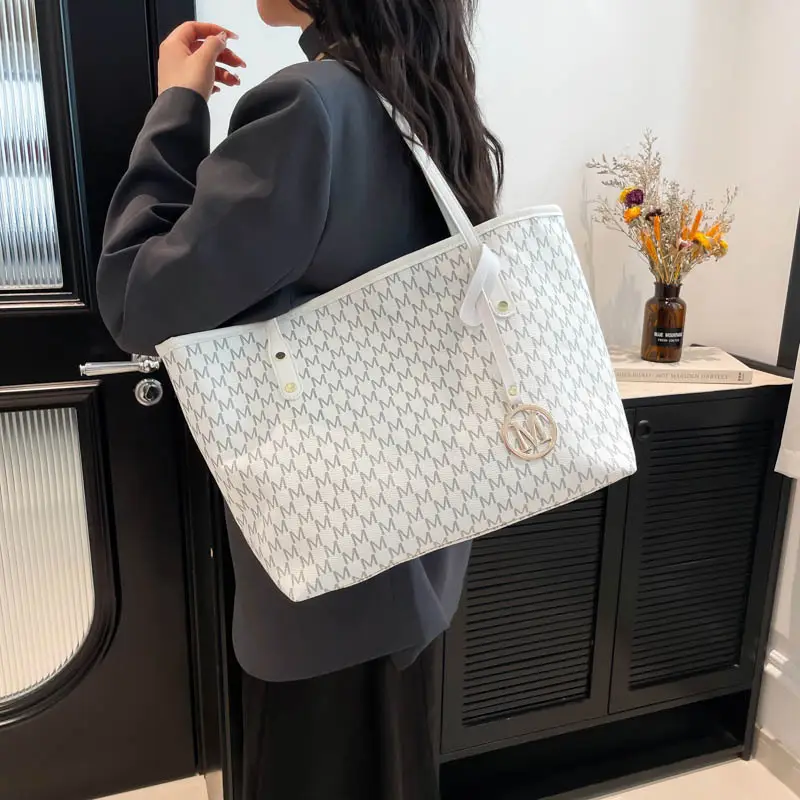 Pink Monogram Tote Bag for Women with Pink Strap — feature 24