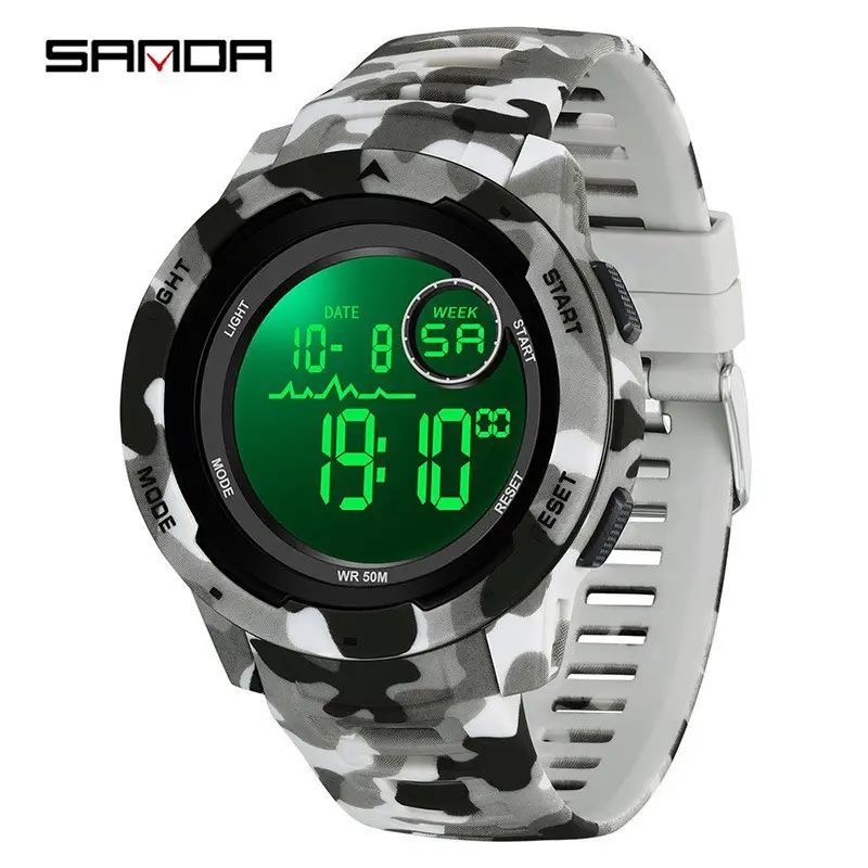 Sanda Digital Camouflage Watch for Men - Image 3