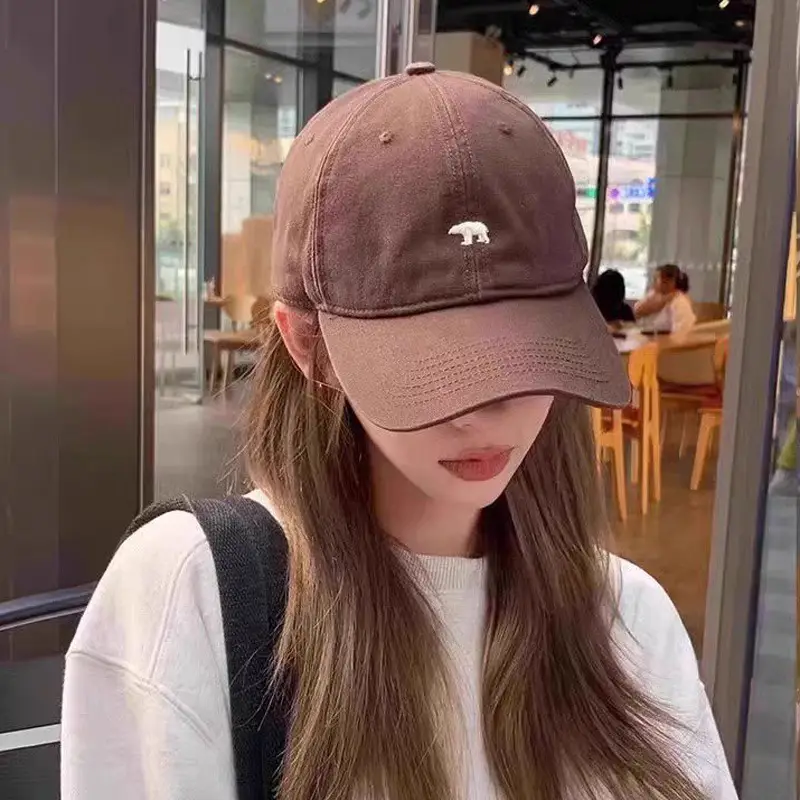 Women's Big Head Baseball Cap with Polar Bear Design — feature 17