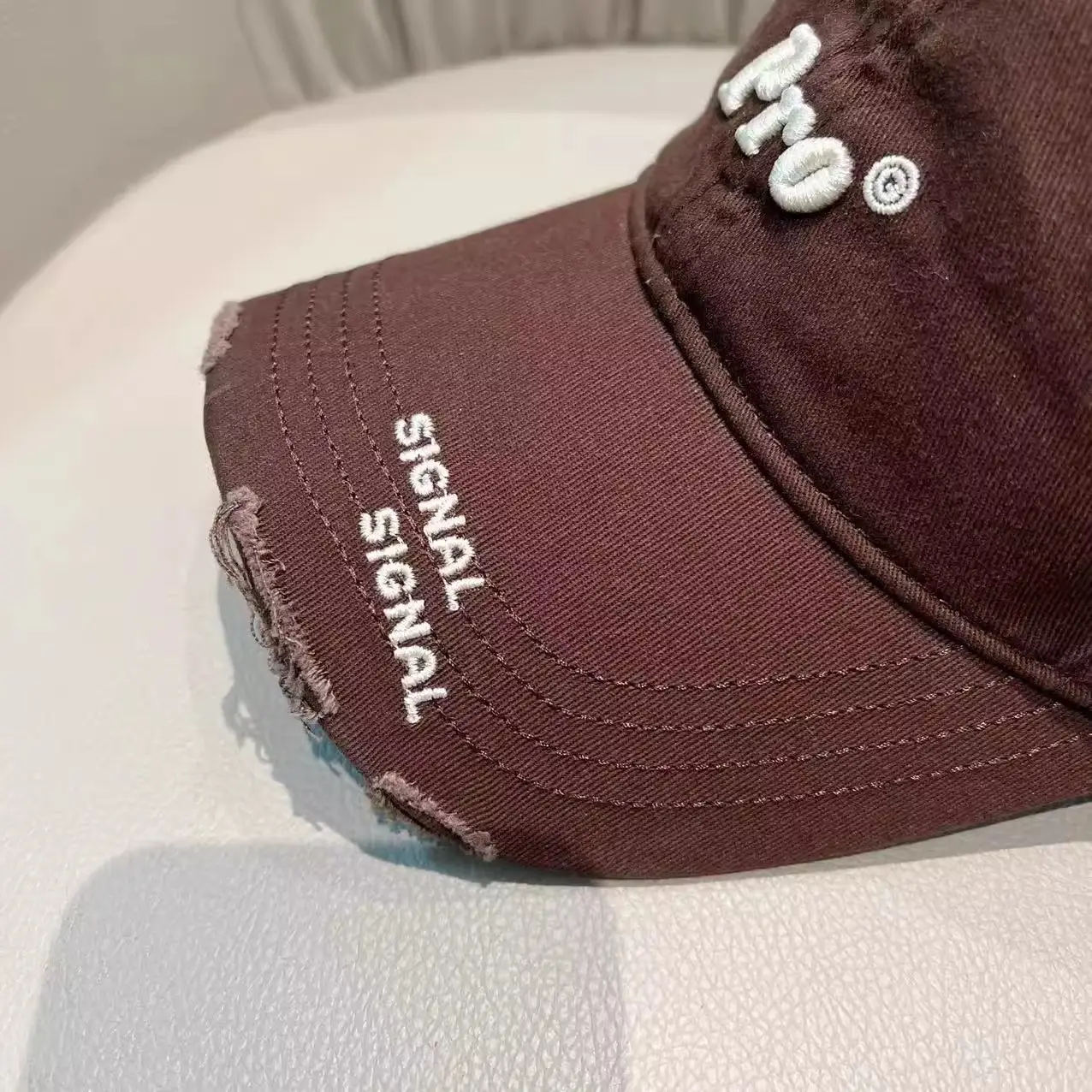 White Pro Embroidered Baseball Cap Women Korean Style — feature 8