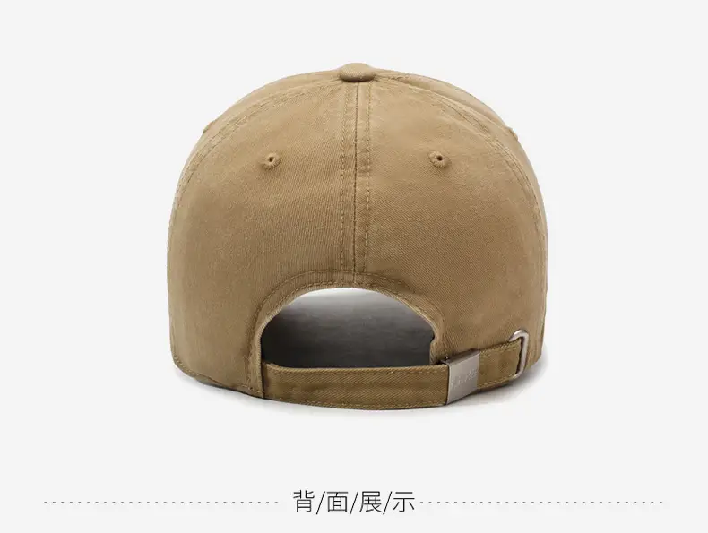 Washed Baseball Cap Women Men Retro Old Grey — feature 12