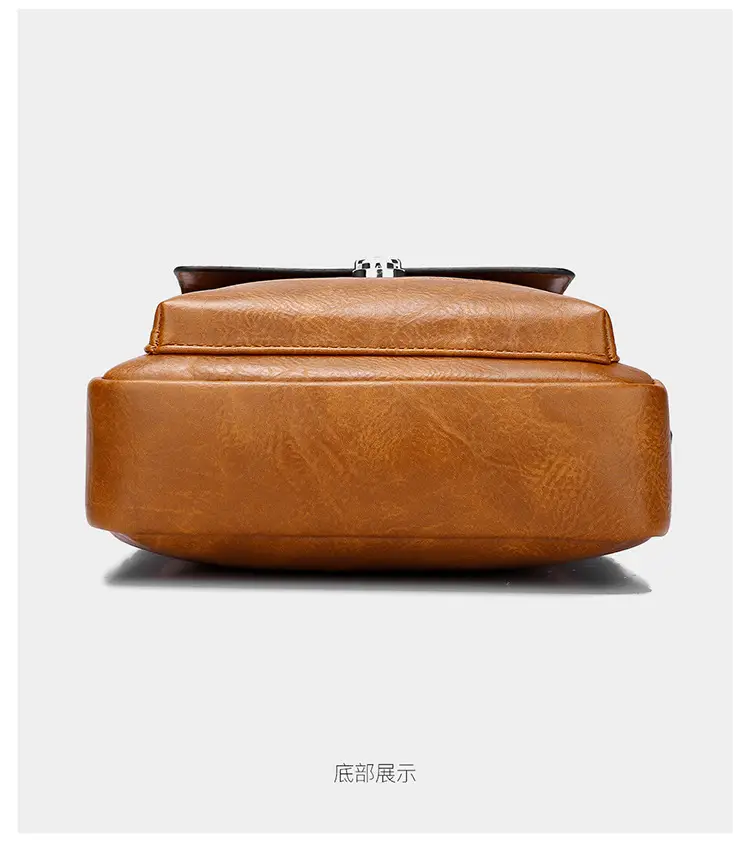 Men's Waterproof Leather Crossbody Bag Large Capacity — feature 30
