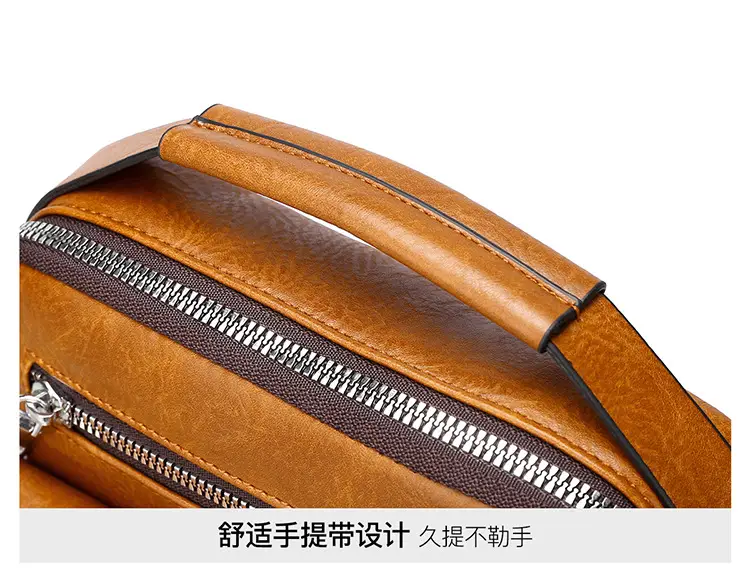 Men's Waterproof Leather Crossbody Bag Large Capacity — feature 34
