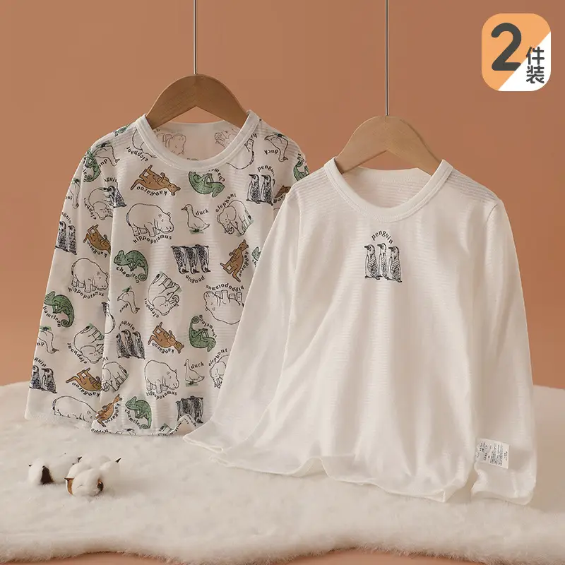 2 Pack Japanese Style Slub Cotton Boys Tops - Image 12