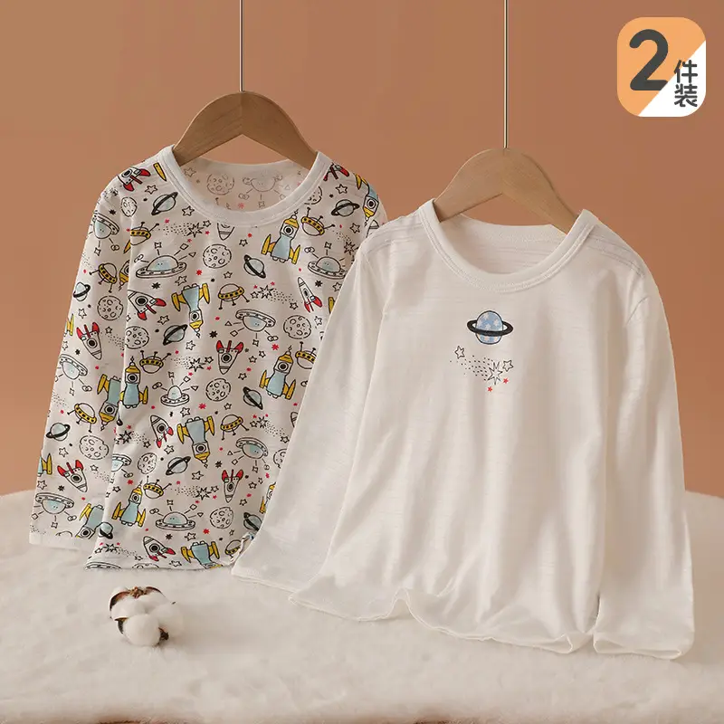 2 Pack Japanese Style Slub Cotton Boys Tops - Image 7