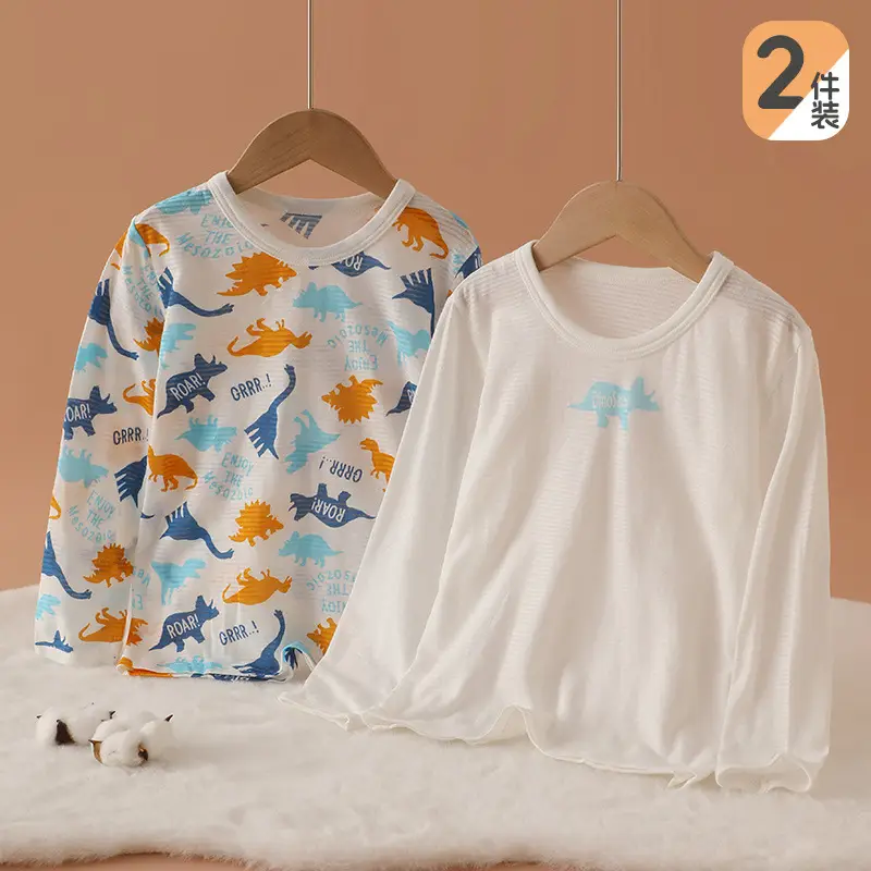 2 Pack Japanese Style Slub Cotton Boys Tops - Image 8