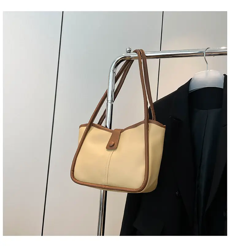 Women's 2025 Contrast Tote Bags Large Capacity Leather Goods — feature 49