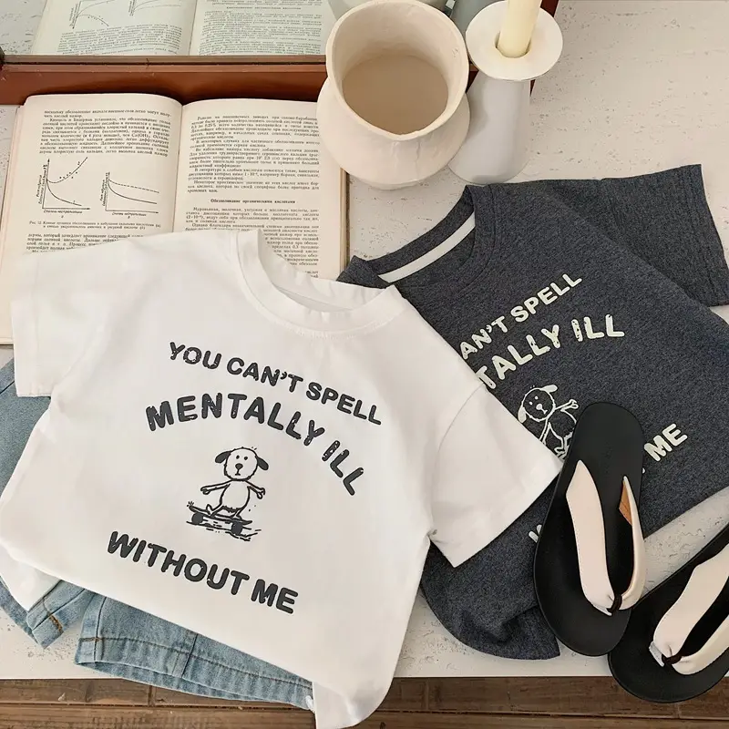 Boys T-Shirt White Black Graphic Summer 2026 — feature 10