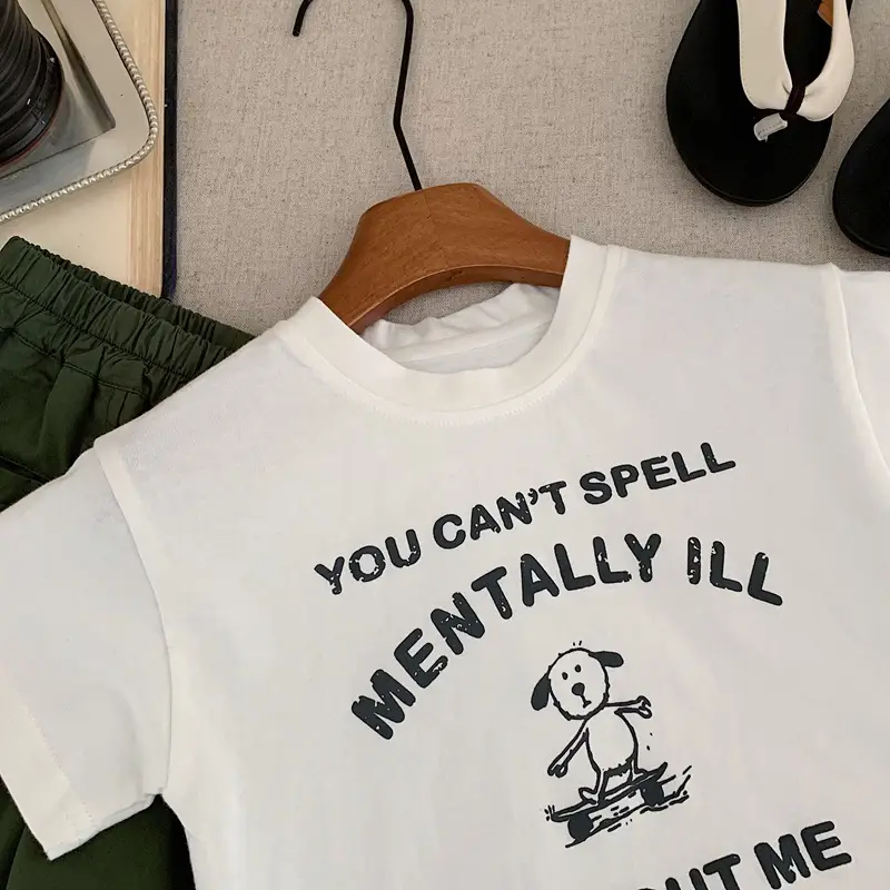 Boys T-Shirt White Black Graphic Summer 2026 — feature 5