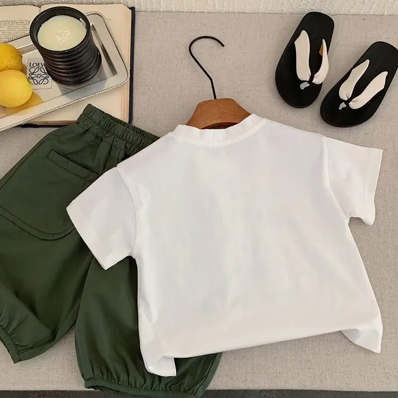 Boys T-Shirt White Black Graphic Summer 2026 — feature 6