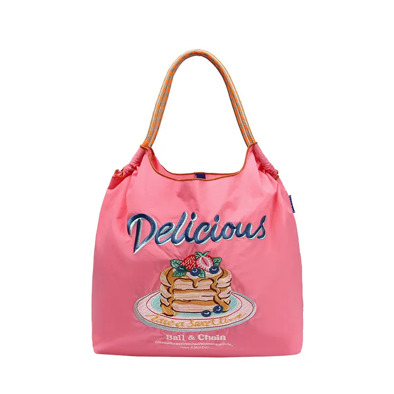 Chinese Embroidered Guofeng Women's Tan Handbag Set - Image 54