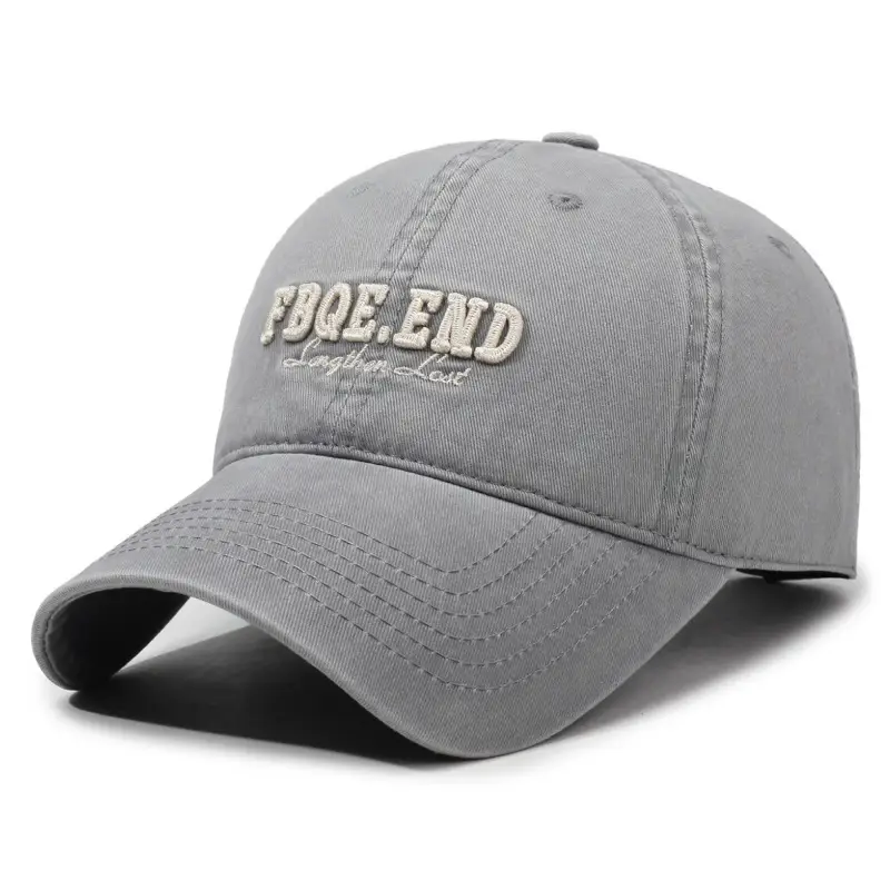 Women's Beige Letter Embroidered Baseball Cap - Image 2