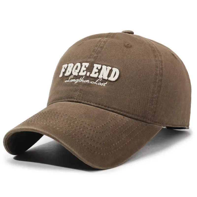 Women's Beige Letter Embroidered Baseball Cap - Image 6