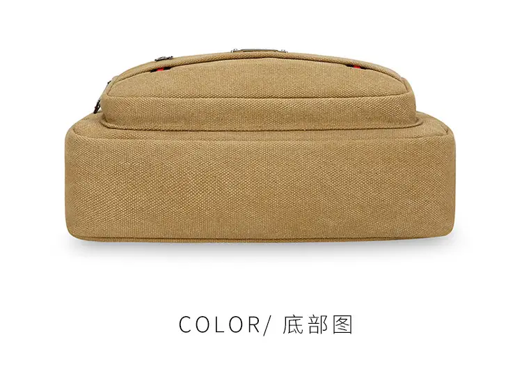 Men's Multi-Layer Shoulder Bag Canvas Business Travel Bag — feature 18
