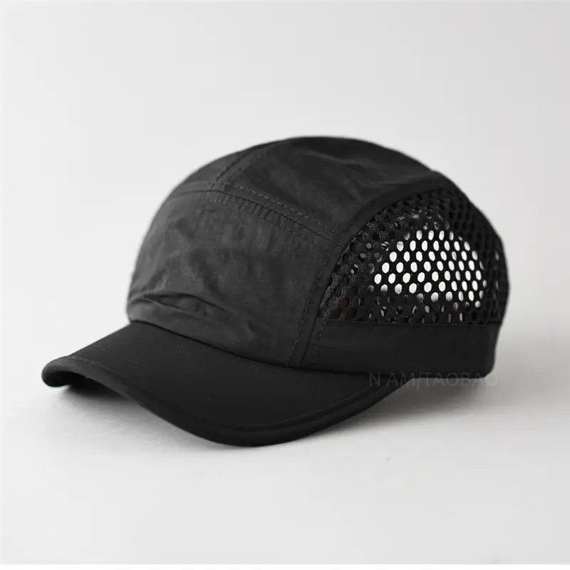 Men's Grey Mesh Baseball Cap Sunshade Breathable - Image 9